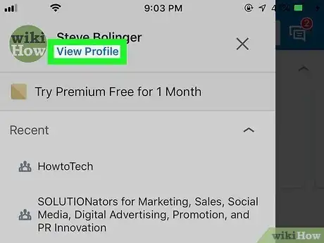 Imagem intitulada Share Your LinkedIn Profile Step 3