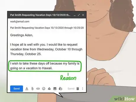 Imagem intitulada Request Time Off from Work by Email Step 8
