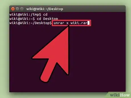Imagem intitulada Unrar Files in Linux Step 7