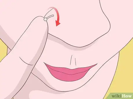 Imagem intitulada Put a Nose Ring Back In Step 4