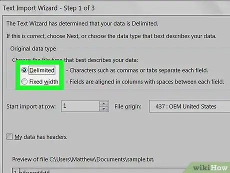 Imagem intitulada Convert Notepad to Excel Step 6