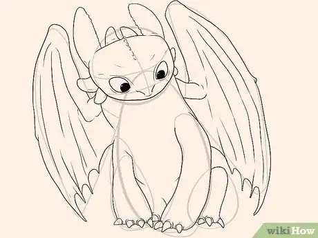 Imagem intitulada Draw Toothless Step 10