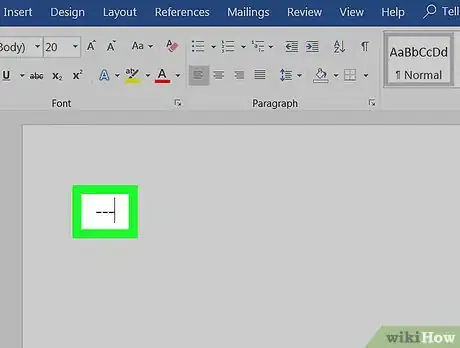 Imagem intitulada Insert a Line in Word Step 19