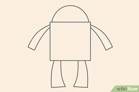 Imagem intitulada Draw a Robot Step 2