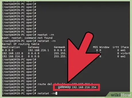 Imagem intitulada Add or Change the Default Gateway in Linux Step 7
