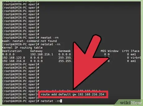 Imagem intitulada Add or Change the Default Gateway in Linux Step 4