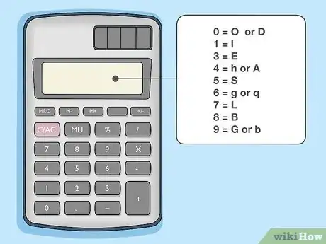 Imagem intitulada Write Words With a Calculator Step 4