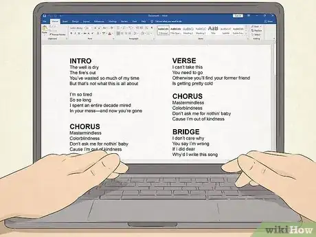 Imagem intitulada Write Song Lyrics Step 1