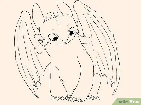Imagem intitulada Draw Toothless Step 11