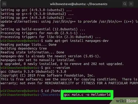 Imagem intitulada Compile a C Program Using the GNU Compiler (GCC) Step 5