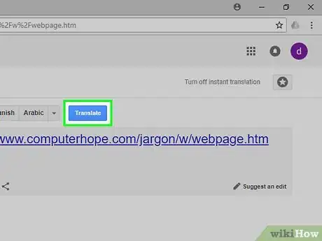 Imagem intitulada Translate a Web Page Step 8