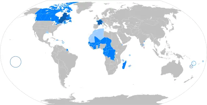 Naciones de habla francesa